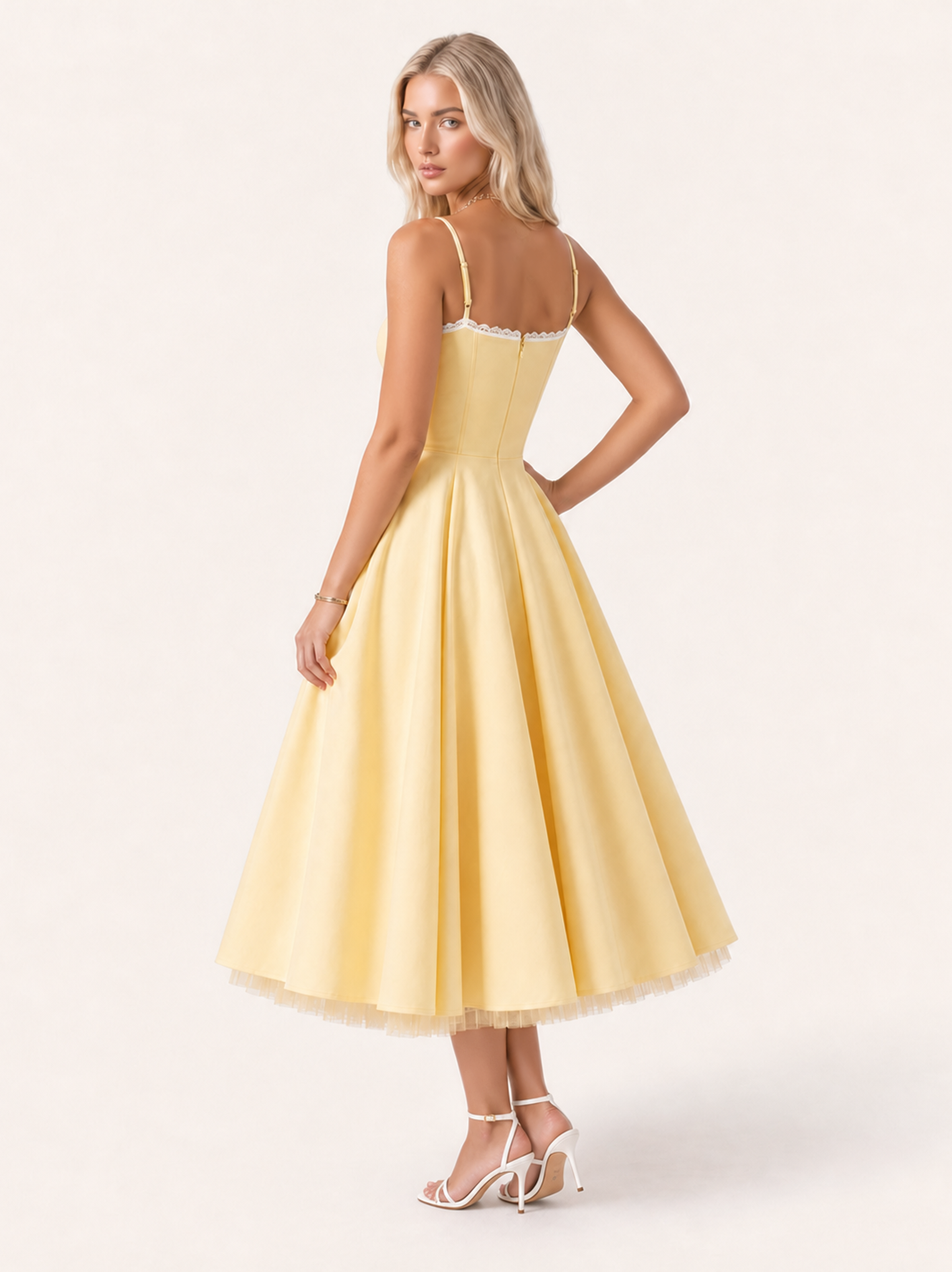 Mirabelle | Sweetheart Tulle Midi Dress