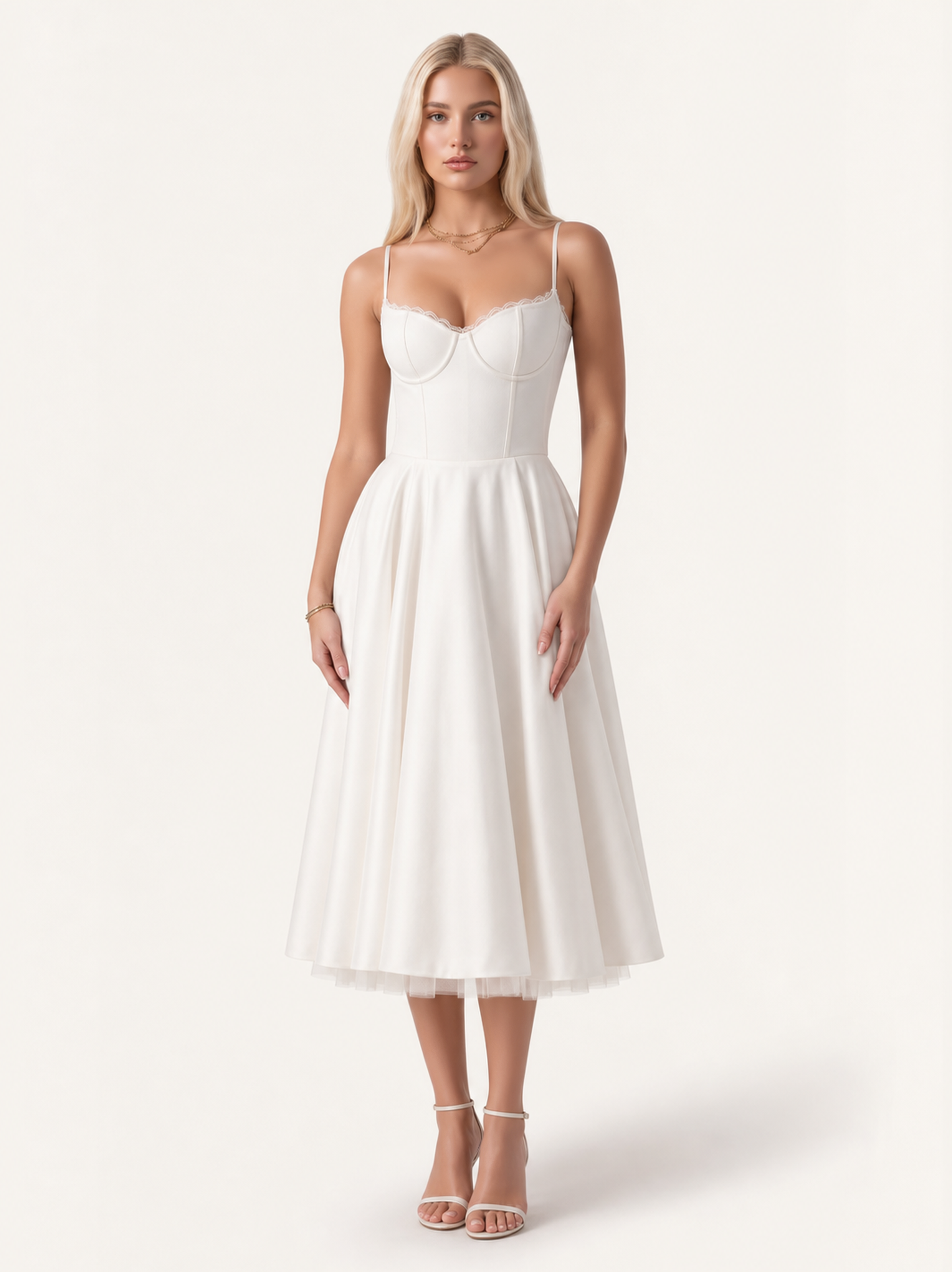 Mirabelle | Sweetheart Tulle Midi Dress