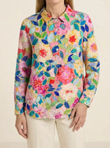 Cora | Floral Collared Blouse - Print 1 - Tillybelle