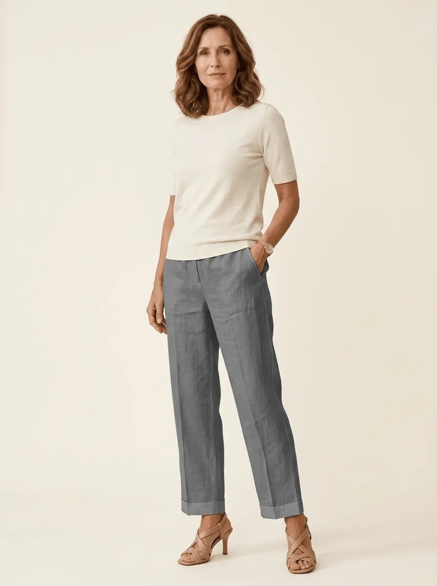 Elaine | Straight-Leg Trousers - Tillybelle