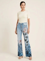 Flora | Wide-Leg Patterned Trousers - Tillybelle