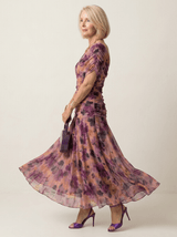 Clara | Off-Shoulder Gathered Midi Dress - Tillybelle