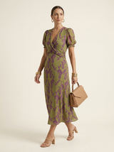 Maren | Relaxed Floral Midi Dress - Tillybelle