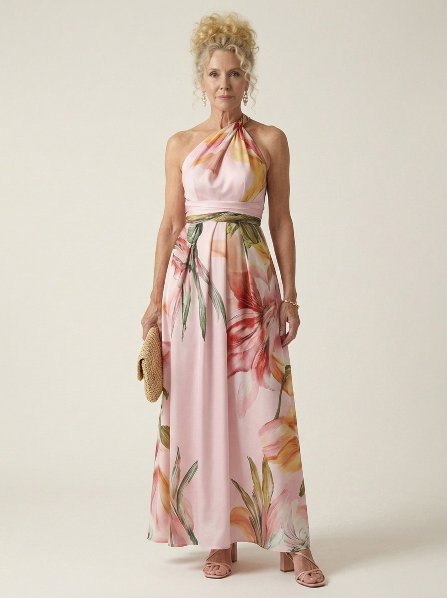 Isla | Light Floral Maxi Dress - Tillybelle