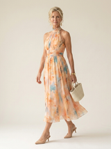 Solene | Soft Halter Midi Dress - Tillybelle