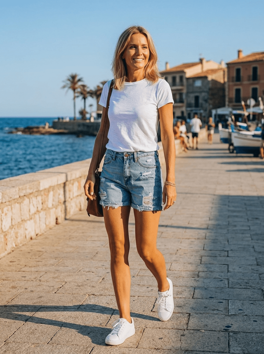 Paige | Distressed Denim Shorts - Tillybelle