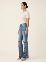 Flora | Wide-Leg Patterned Trousers - Tillybelle