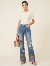 Flora | Wide-Leg Patterned Trousers - Tillybelle
