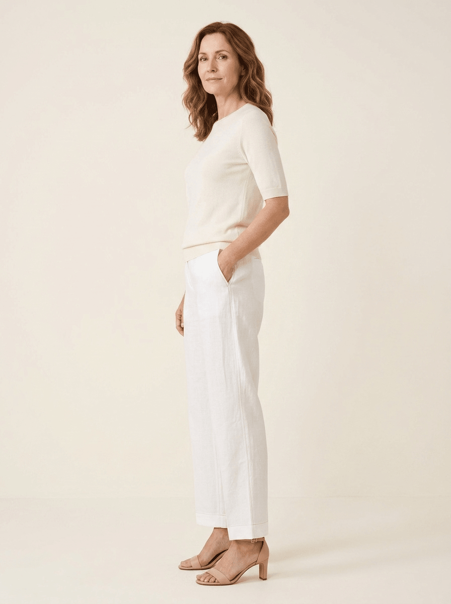 Elaine | Straight-Leg Trousers - Tillybelle