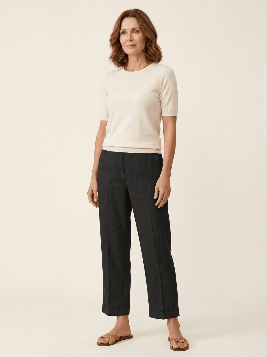 Elaine | Straight-Leg Trousers - Tillybelle