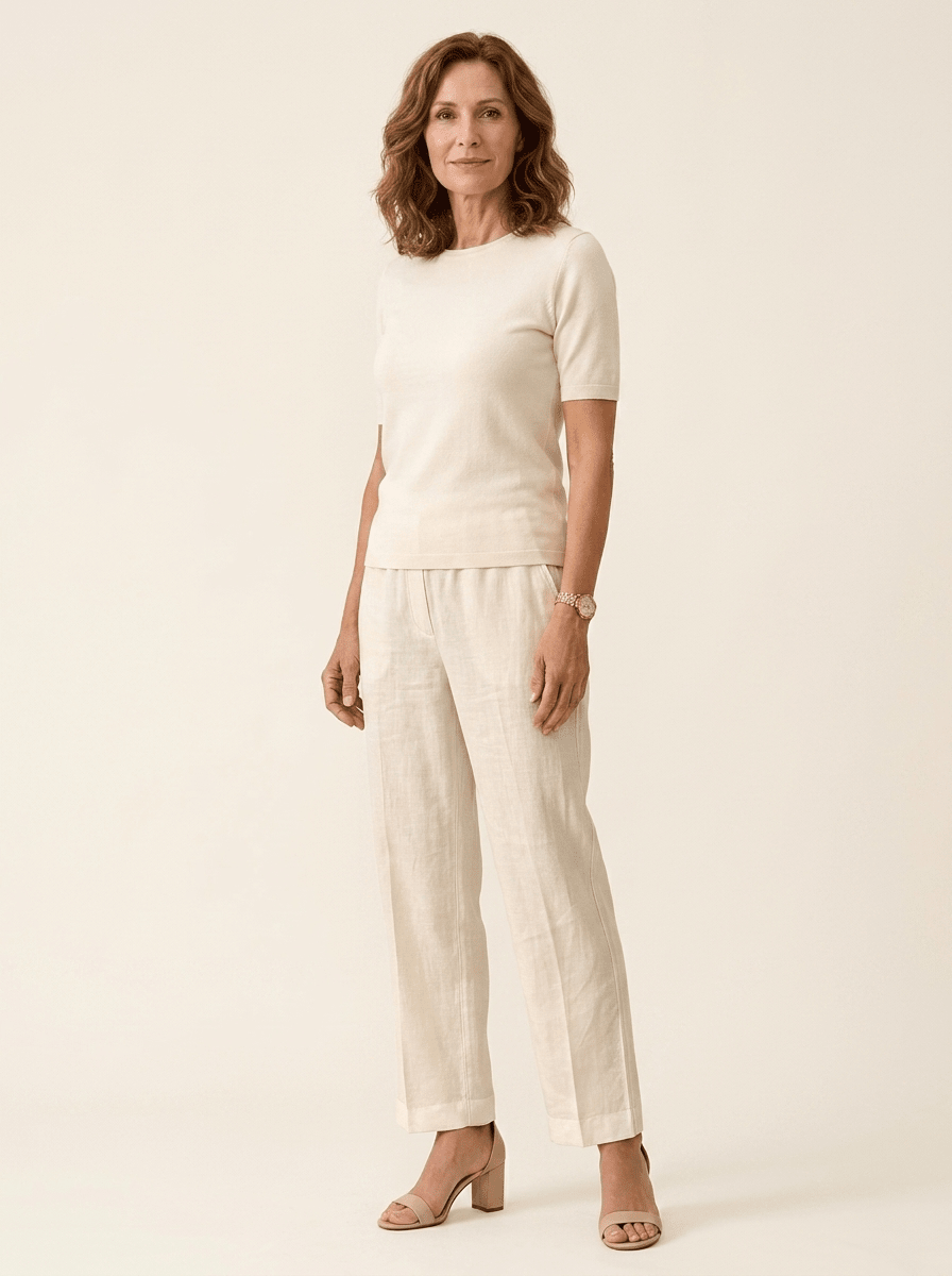 Elaine | Straight-Leg Trousers - Tillybelle