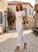 Elaine | Straight-Leg Trousers - Tillybelle