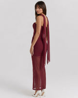 Liora | Mesh Corset Maxi Set