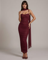 Liora | Mesh Corset Maxi Set