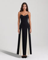 Riviera | Paneled A-Line Maxi Dress