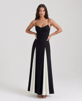Riviera | Paneled A-Line Maxi Dress