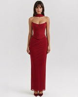 Liora | Mesh Corset Maxi Set