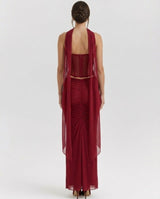 Liora | Mesh Corset Maxi Set