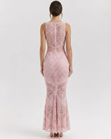 Liora | Mesh Corset Maxi Set
