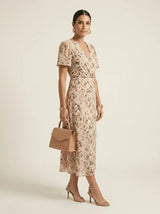 Maren | Relaxed Floral Midi Dress - Tillybelle
