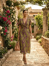 Maren | Relaxed Floral Midi Dress - Tillybelle