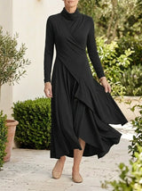 Marilyn | Elegant Maxi Dress - Black - Tillybelle