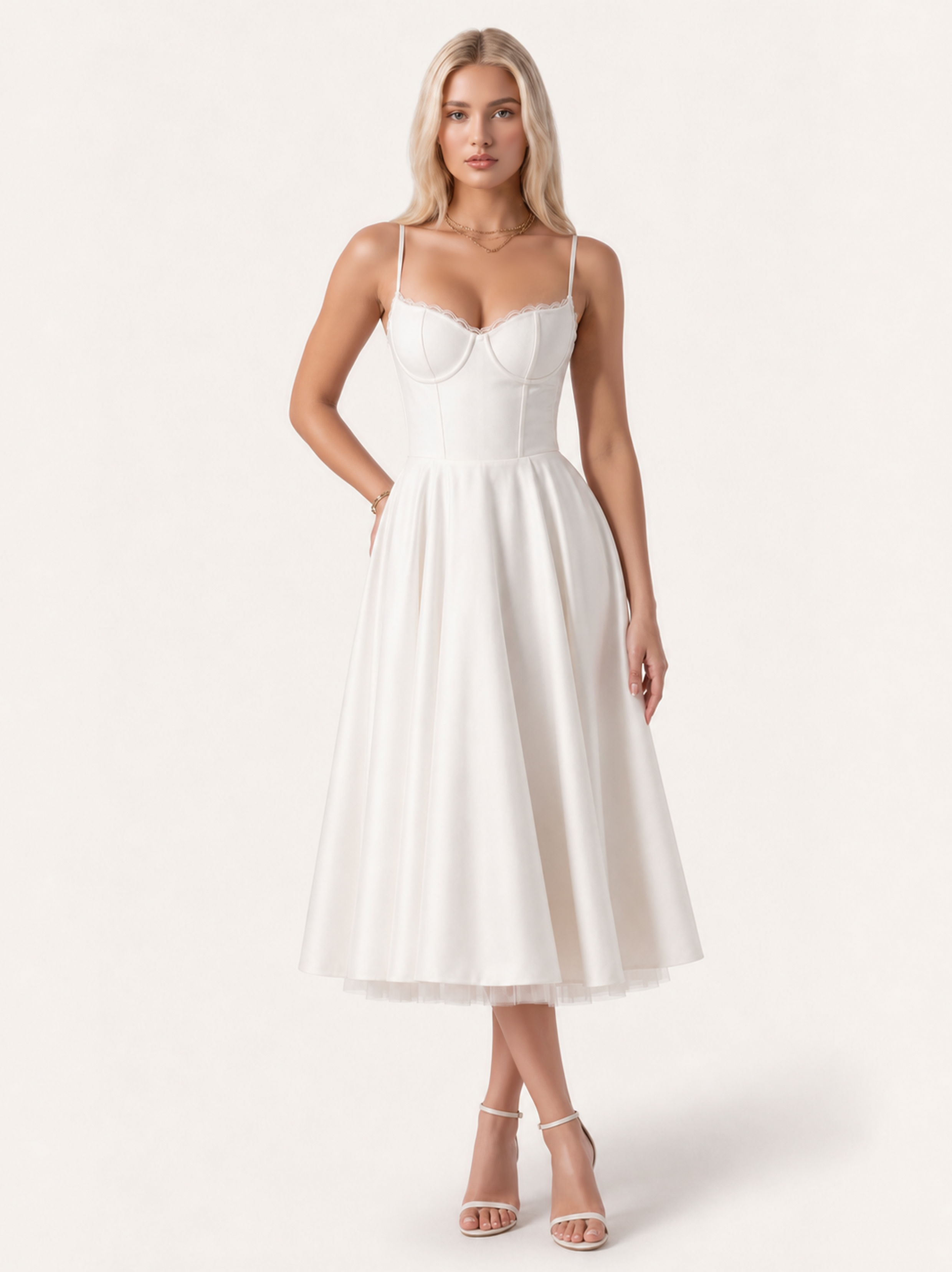 Mirabelle | Sweetheart Tulle Midi Dress