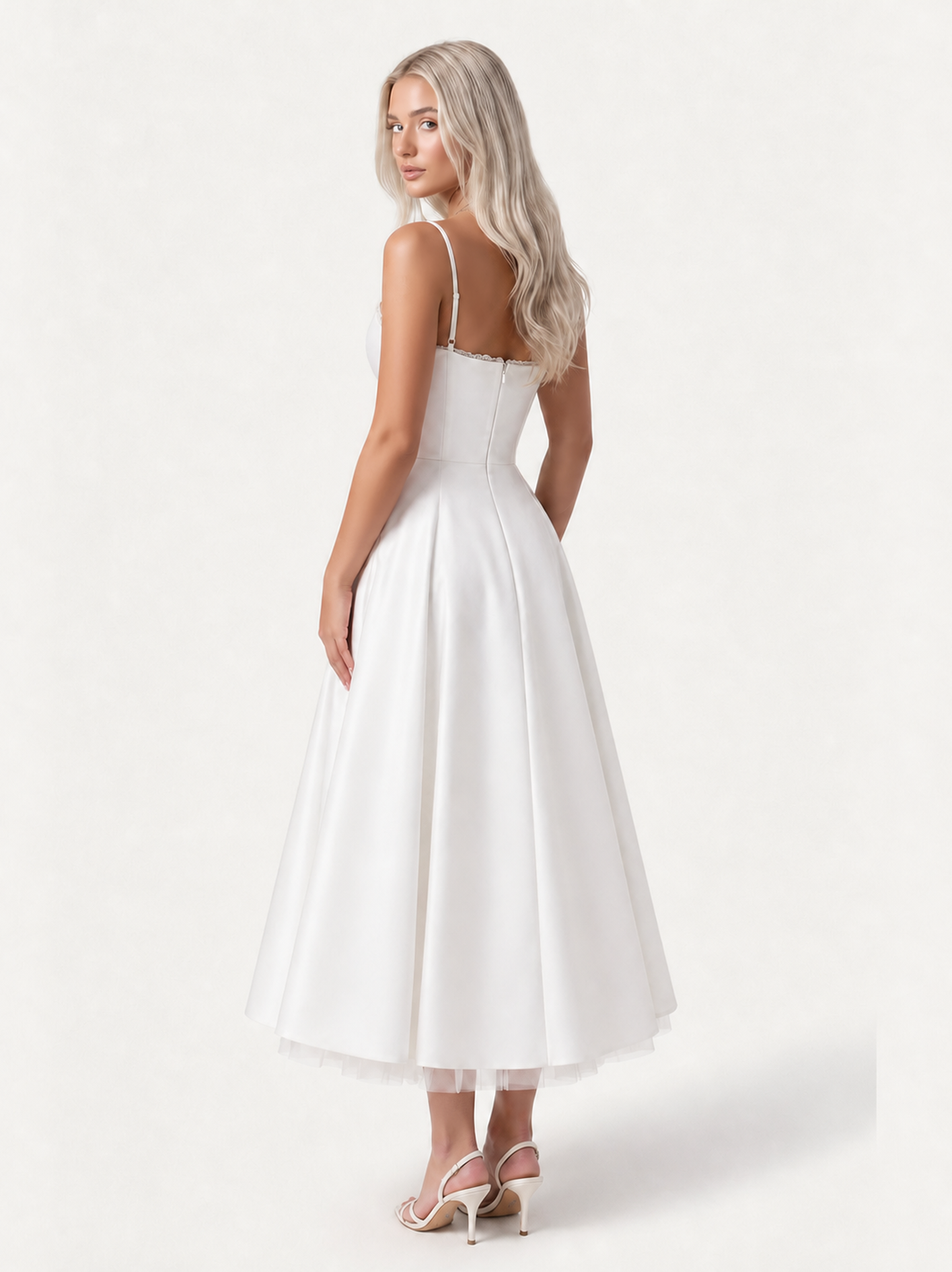 Mirabelle | Sweetheart Tulle Midi Dress