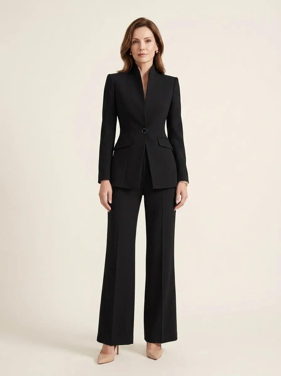 Sharie | Elegant Blazer & Trouser Suit Set - Tillybelle