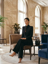 Sharie | Elegant Blazer & Trouser Suit Set - Tillybelle